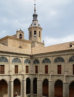 Cloister Prints: Yuso Monastery. Cloister. Partial view. San Millan de la Cogolla. La rioja. Spain