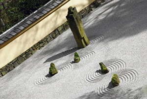 Height Prints: Zen Garden, Portland Japanese Garden, Portland, Oregon, USA