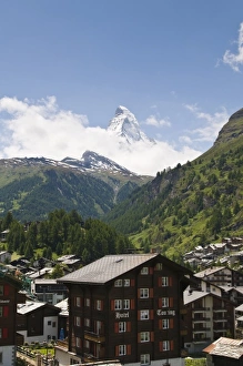 Matterhorn Prints: Zermatt, Switzerland. The Matterhorn from Zermatt