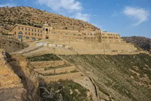 Antiquities Prints: Zigzag road leading to the Syrian orthodox monastery Mar Mattai, (Sant Matthews Monastery)